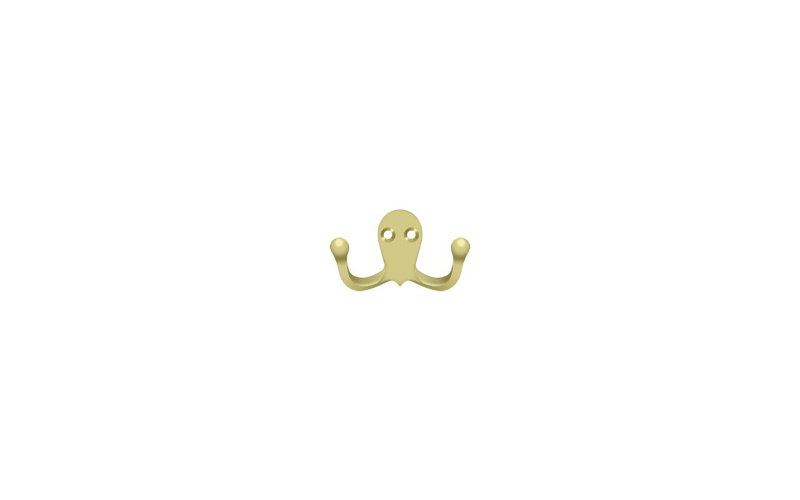 Wall Hook, Polished Brass