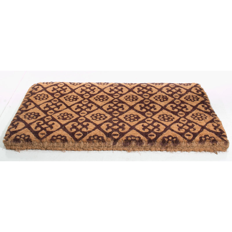 Tapis d'extérieur antidérapant à motif floral Mccrory, Rectangle 1 pi 6 po x 2 pi 6 po