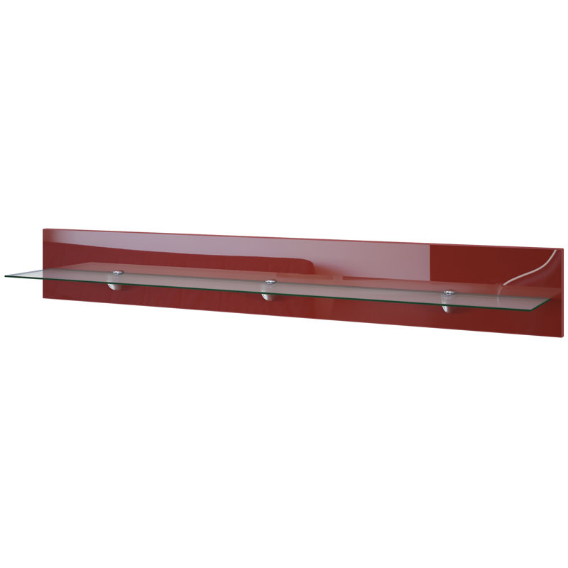 Mccloskey Floating Shelf, Burgundy, 20cm H x 146cm W x 19cm D