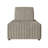 3-Piece Beige Velvet Modular Chair Set-1199860411