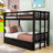 Hylan Kids Twin Over Twin Bunk Bed with Trundle-1780463636