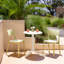 Table d'appoint d'extérieur ronde 23,6 po Giannie-332109065