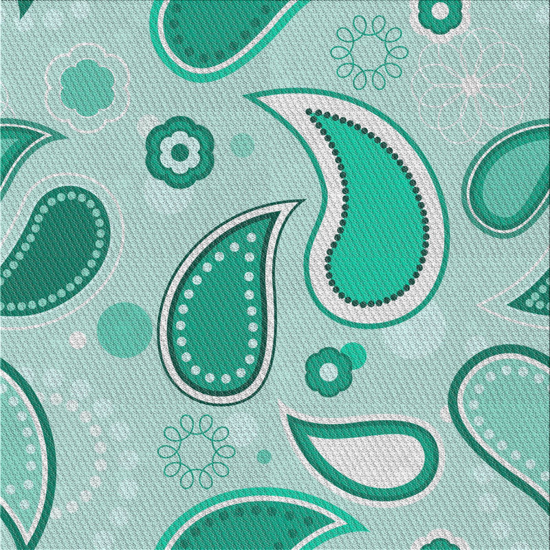 Tapis vert tissé à la machine, Carré de 6 pi