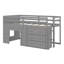 Lit mezzanine avec tiroirs et tablette-993340917