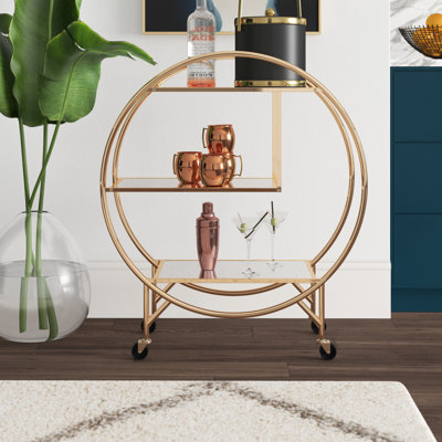 Vannoy Metal Bar Cart