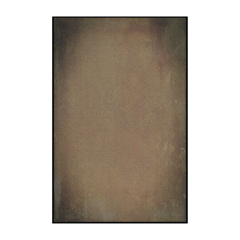 Tapis brun/noir tissé à la machine, Rectangle 2 pi x 3 pi