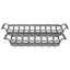 Set of Two Grey Metal Handmade Tray With Handles-111020769
