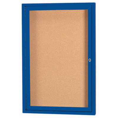 Enclosed Wall Mounted Bulletin Board LED Illuminated