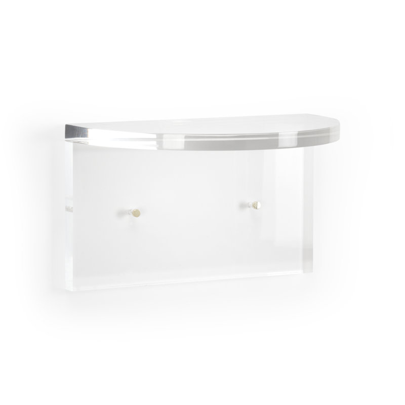 Plastic / Acrylic Bracket Shelf, 9.5" H x 16" W x 9.5" D