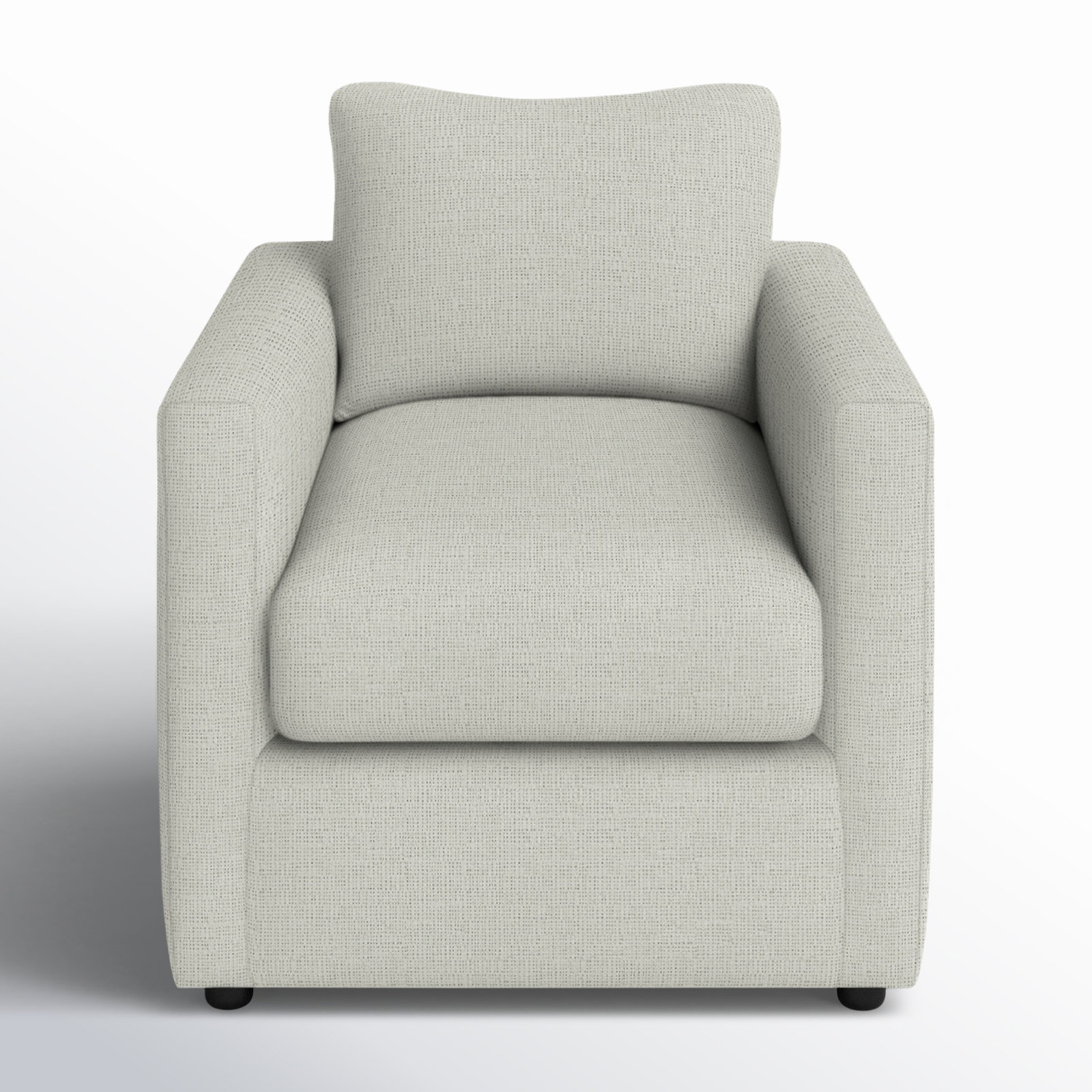 Godwin Upholstered Armchair, Drusky Moonglow Sustain® Basketweave
