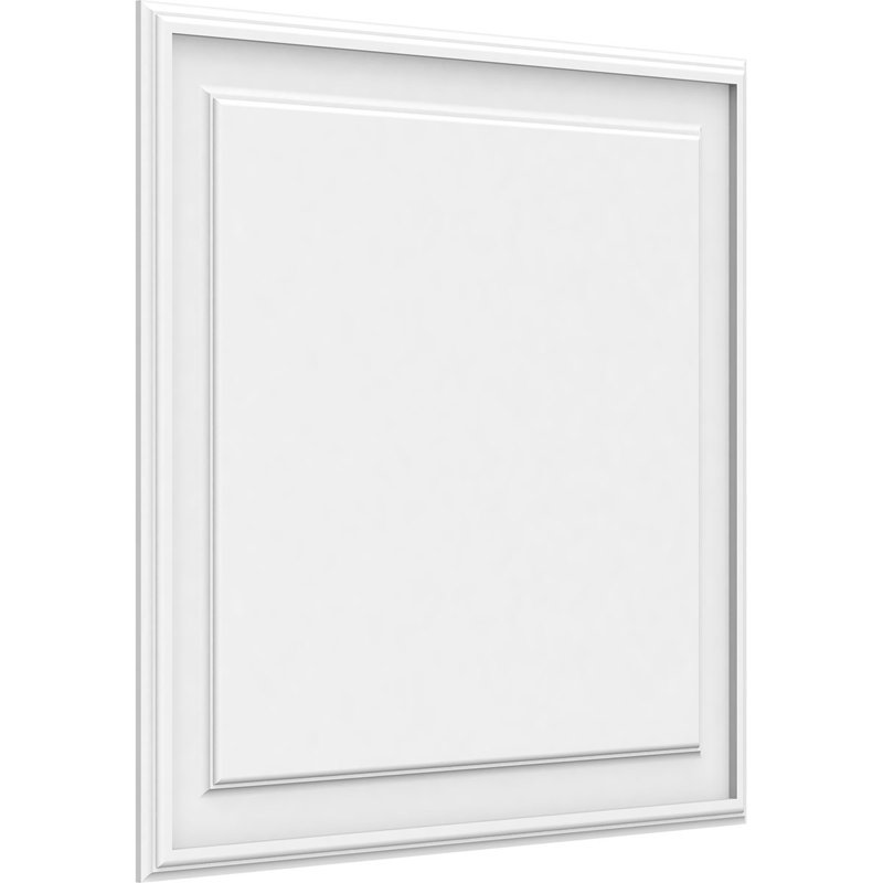 Panneau mural surélevé en PVC blanc Legacy, H 28 po x l 30 po x P 0,63 po