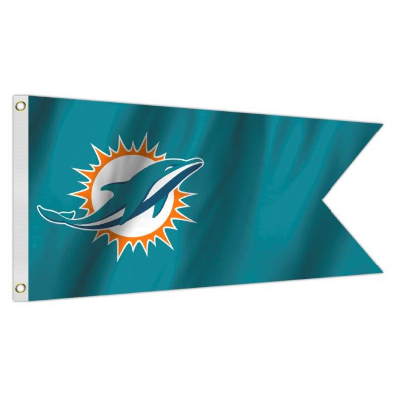 49ers en nylon 12 x 18 po san francisco drapeau maison, Dolphins de Miami
