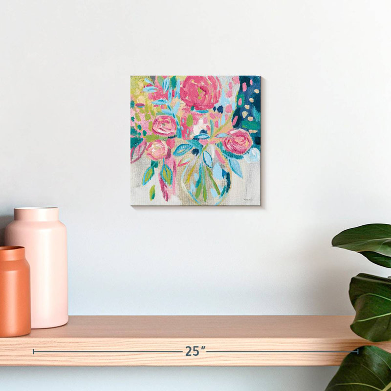 Harnek Summer Pink Floral, 10" H x 10" W