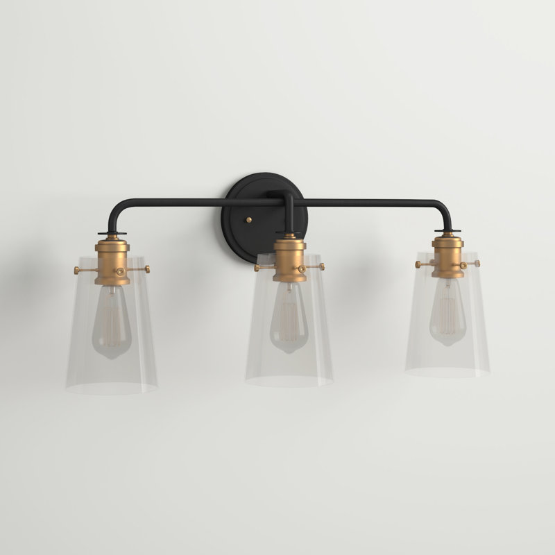 Duggins 3 - Light Dimmable Vanity Light, Black/Soft Gold, 5-Light