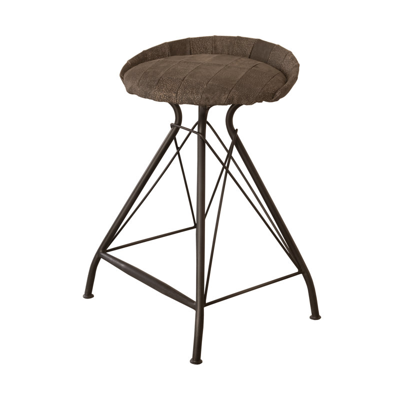 Tabouret de comptoir pivotant 25 po Donette, Gris Elbridge
