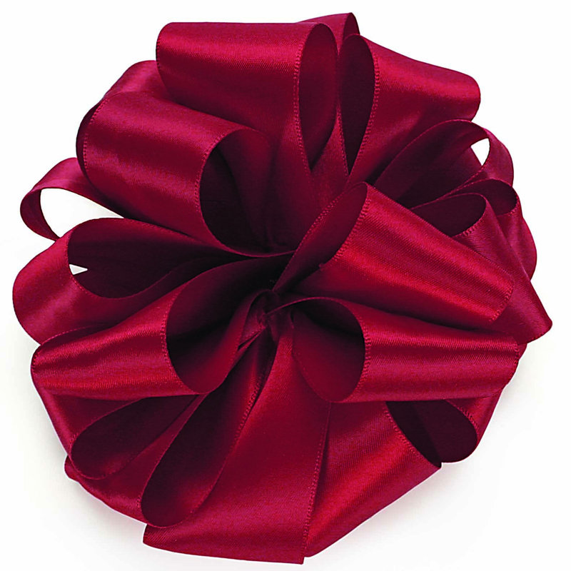 Ruban de satin double face 1,5 "X50Yds, Scarlet Red