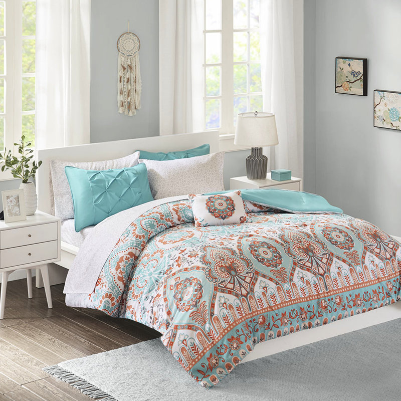 Twin Xl Comforter With Sheets - Grace Bedding And Sheet, Twin XL Comforter + 7 Additional Pieces