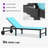 PURPLE LEAF Outdoor Chaise Lounge Chairs Set Recliner Aluminum Adjustable Chair with Wheels and Table for Poolside Beach Patio Reclining Sunbathing Lounger-345372421