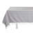 French Blue White Modern Striped Tasseled Cotton Blend 55 X 55 Inch Tablecloth-90284724-90284722