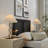 Wave Squiggle Table Lamp In Black