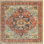 Oriental Area Rug in Rust