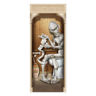 Couvercle de porte Halloween Mummy