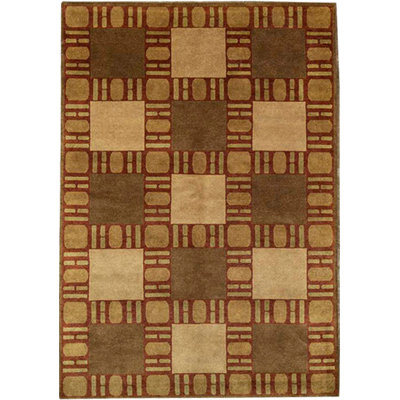 Tapis brun de haute qualité noué à la main