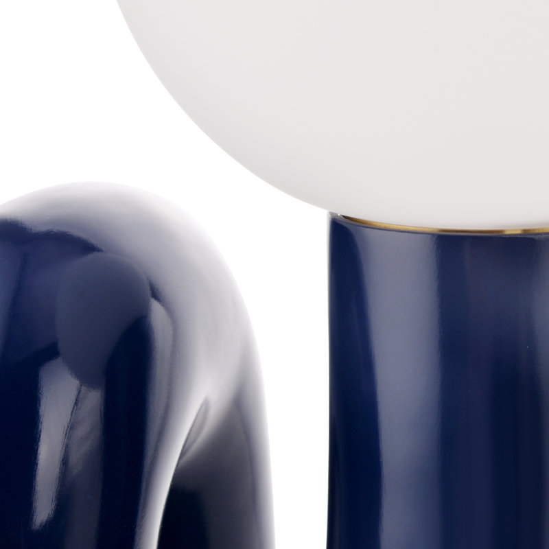 Lampe de table en résine Verda, Bleu