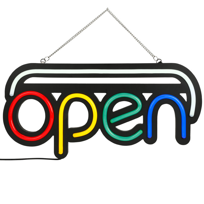 Elodie 9.84'' Text & Numbers Themed Neon Sign