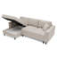 Ajten 3 Seater Velvet Sofa Bed-658948470-658948471