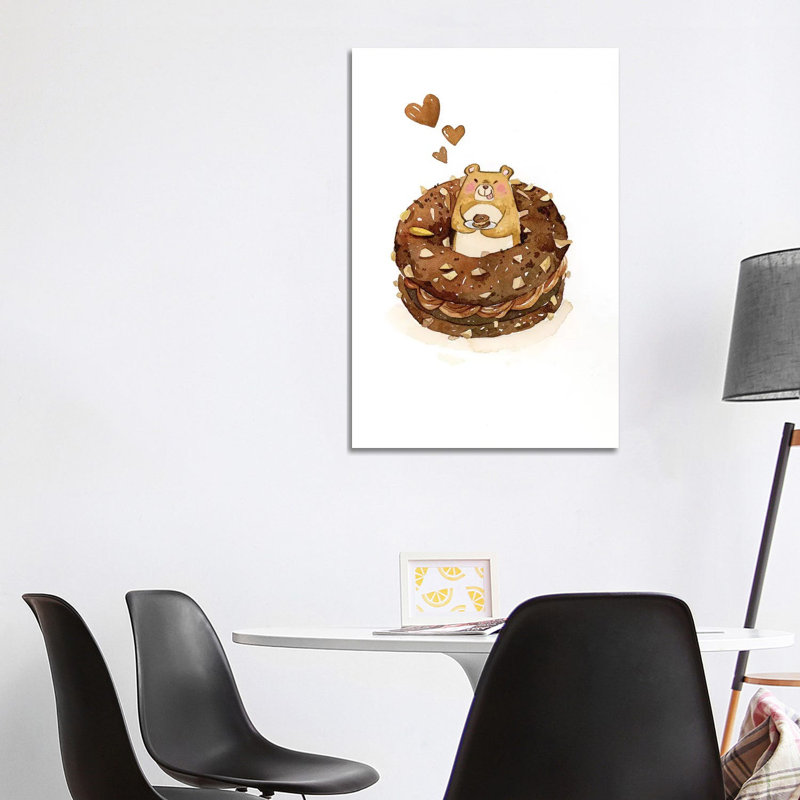 Donut by Penelopeloveprints - Wrapped Canvas Print, 101.6cm H x 66.04cm W x 1.91cm D