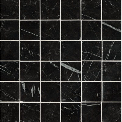 Carreau de mosaïque de plancher et de mur en porcelaine mate 12 po x 12 po Palazza Grid