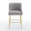 Tabouret de comptoir touffeté en velours-653738959