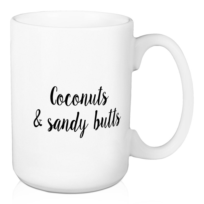 Grande tasse à café sandyux et des noix de coco Sandhurst