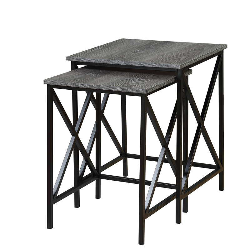 Ariyana Nesting Tables, Weathered Gray