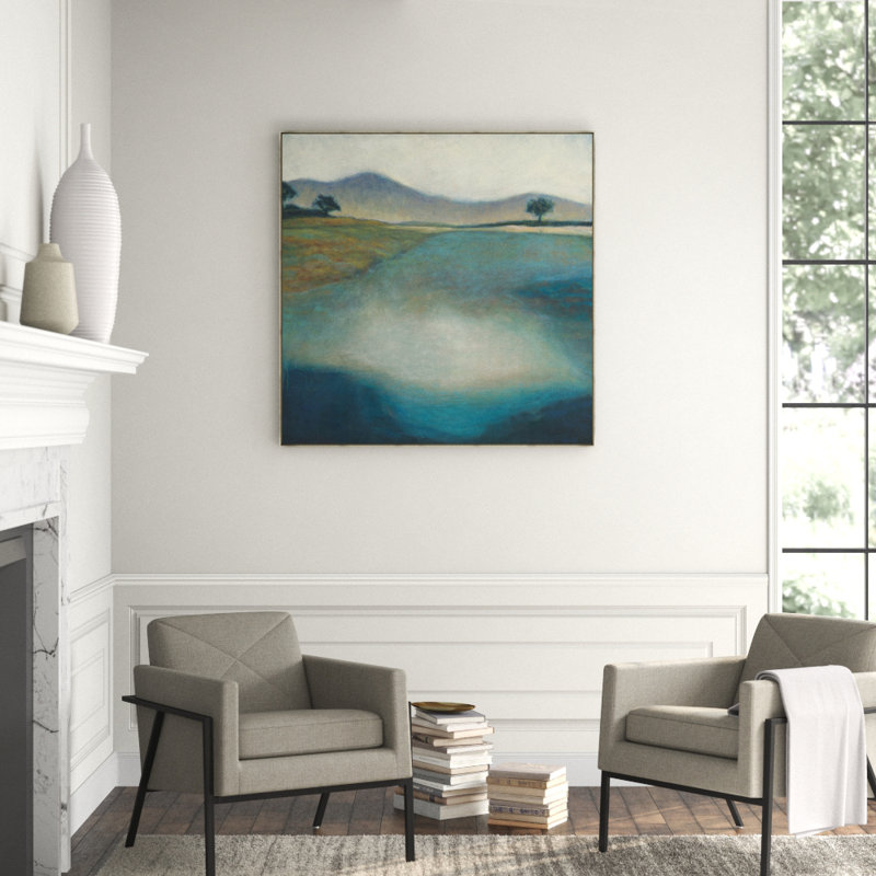 An Old Story Print by Victor Ryan, 41.5" H x 41.5" W, Glass Coat