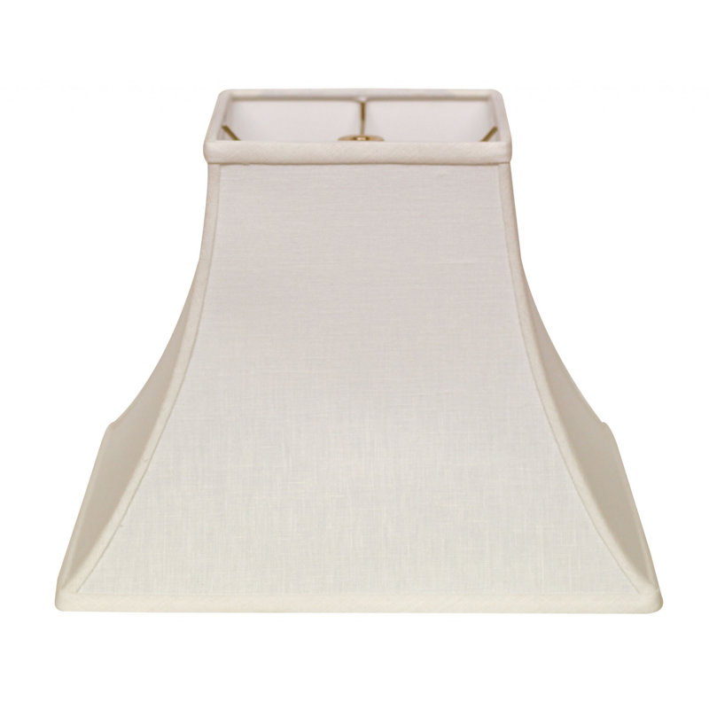 Abat-jour cloche en lin 12 po, Blanc