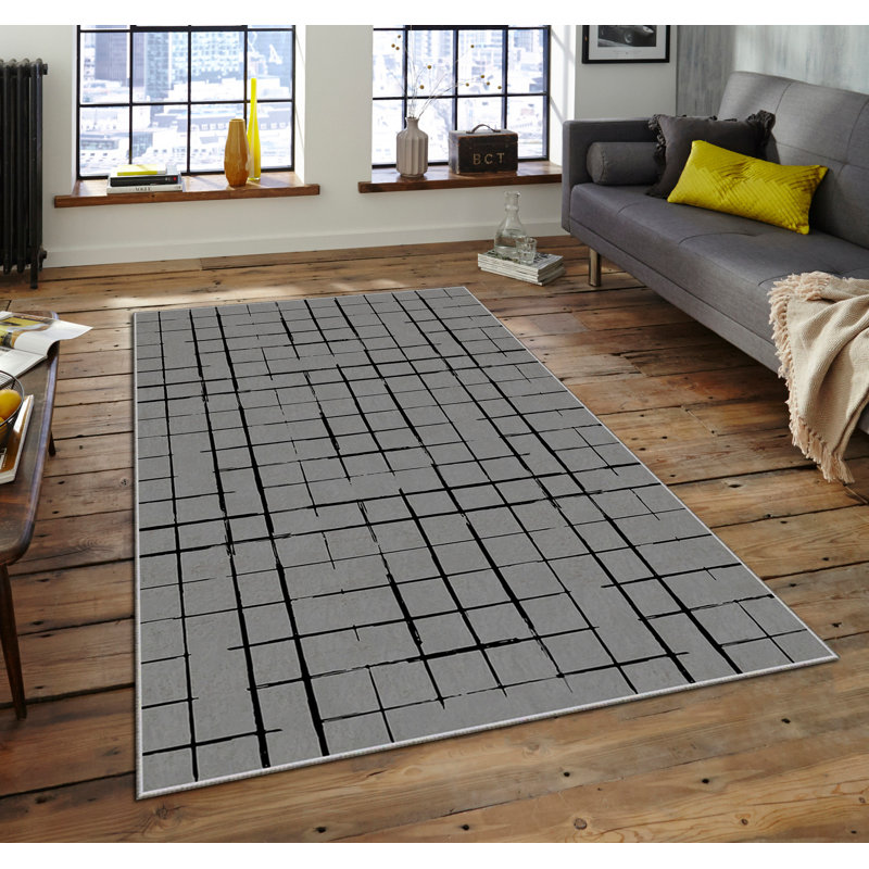 Tapis luxueux (5,2 x 7,5 pi), 100% polyester, 740 g / m² | Tissu de velours doux avec envers en feutre antidérapant, éponge stratifiée pour le confort | Facile à nettoyer, lavable à la machine à 86 ° F | Idéal pour décorer un salon ou une chambre à coucher