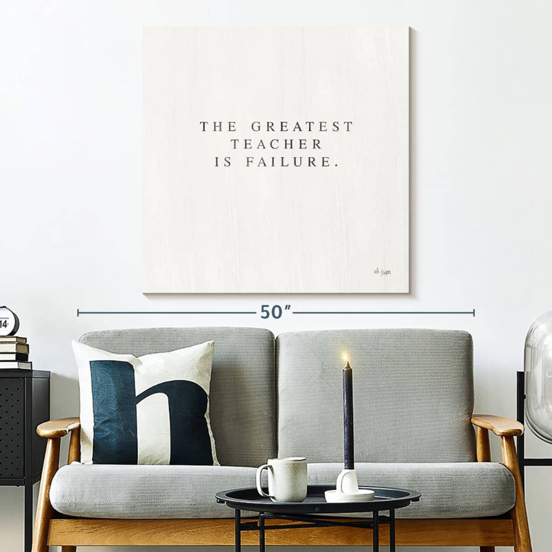 Tergel Greatest Teacher Is Failure, 33" H x 33" W
