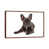 Classic Brown Wood Floater Framed