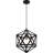 1-Light Black Island Geometric Pendant Light