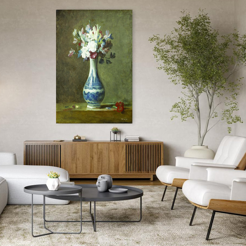 Vase rétro, art floral rétro, H 48 po x l 32 po