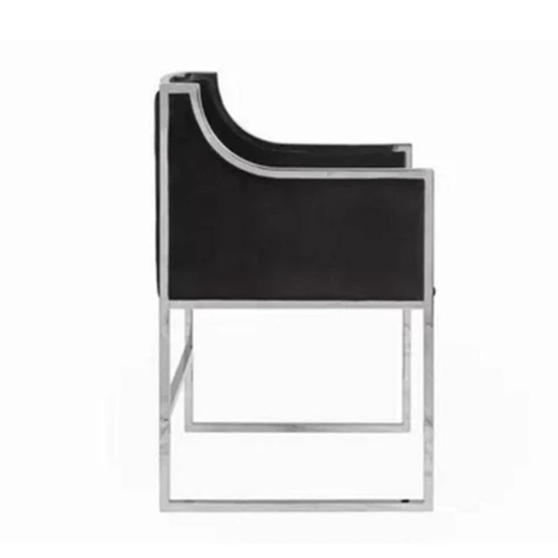 Chaise de salle à manger Arkeen, Chrome