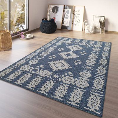 McGrew Southwestern Cotton Hand Woven Area Rug