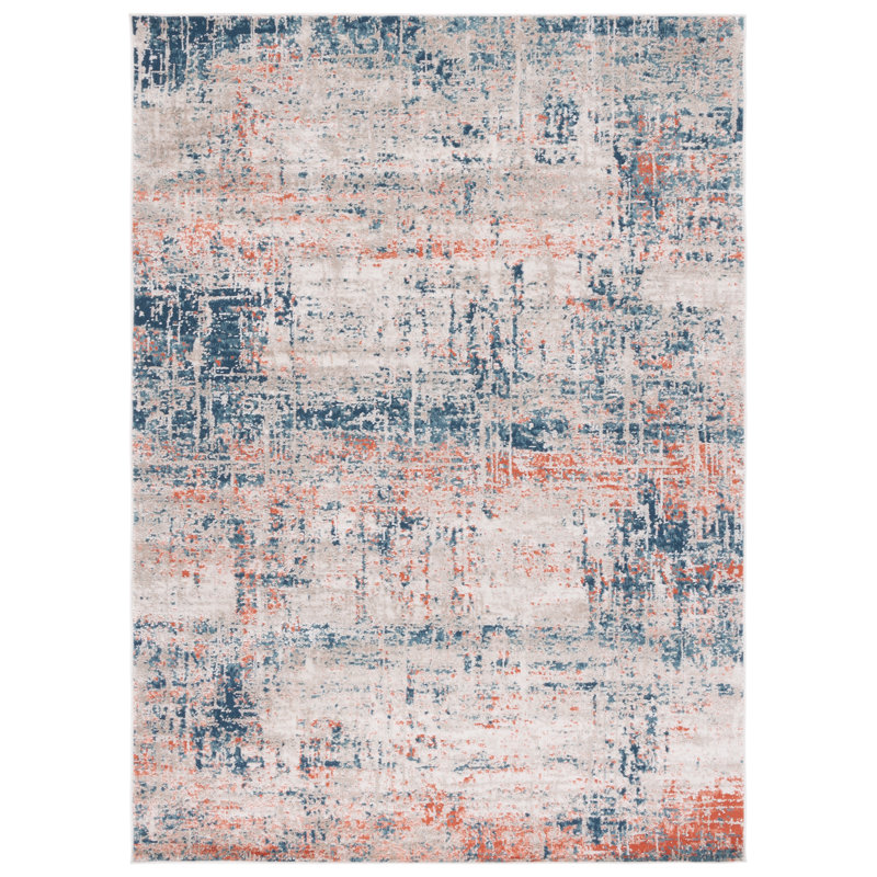 Tapis abstrait Kristeen 800 Performance, Rectangle 4 pi 5 po x 6 pi 5 po