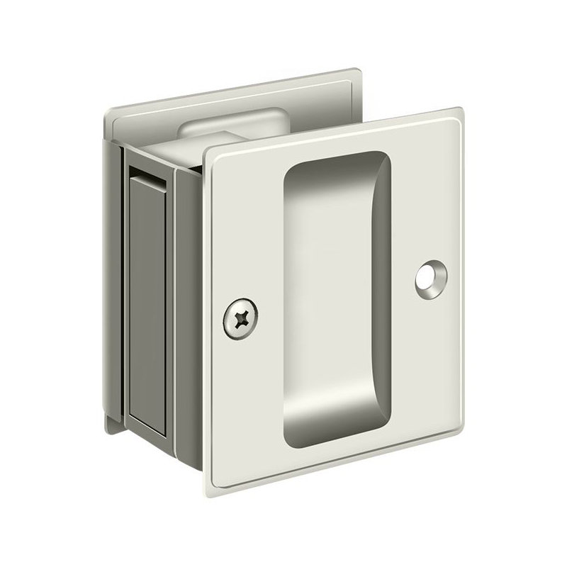 Pocket Door Hardware, Polished Nickel