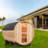 Anyi 4-Person Patchwork Red Cedar Traditional Steam sauna