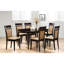 Table ovale Cappuccino avec cadre et feuille