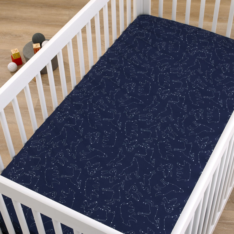 Drap-housse pour lit de bébé NoJo Cosmic Veal Constellations, 28 po x 52 po