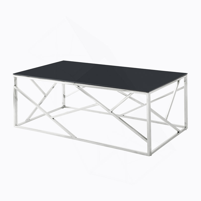 31.4 Inch Modern Two-Tier Square Coffee Table - An Elegant Combination of Clear Glass and Marble Pattern Sticker.It can be used as a coffee table,a side table or a display stand.